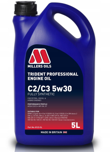 Millers  Trident PROFESSIONAL C2/C3 5W30 5L 8123-5